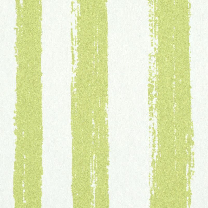 Schumacher Sketched Stripe Green Wallpaper 5011542