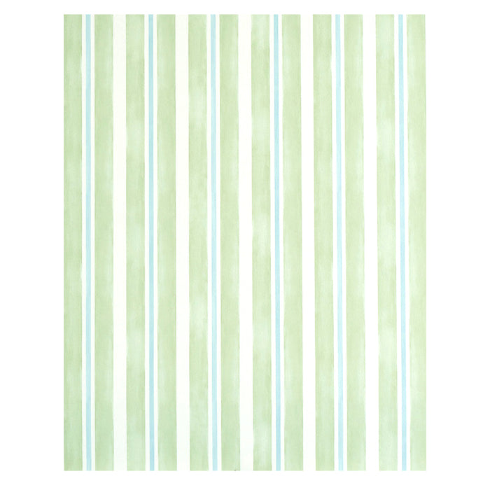 Schumacher Watercolor Stripe Leaf Wallpaper 5011570