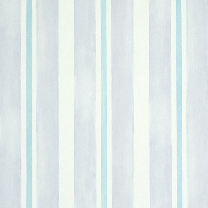 Schumacher Watercolor Stripe Lavender Wallpaper 5011572