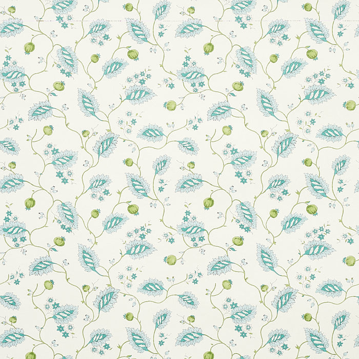 Schumacher Maryam Vine Peacock Wallpaper 5011600