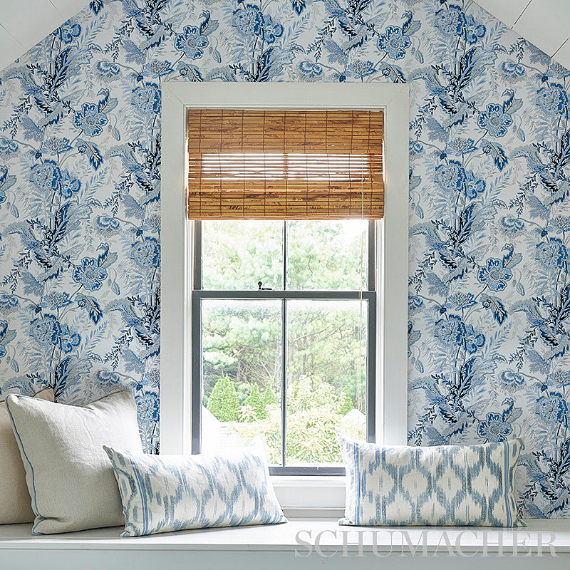 Schumacher Sandoway Vine Linen Wallpaper 5011610