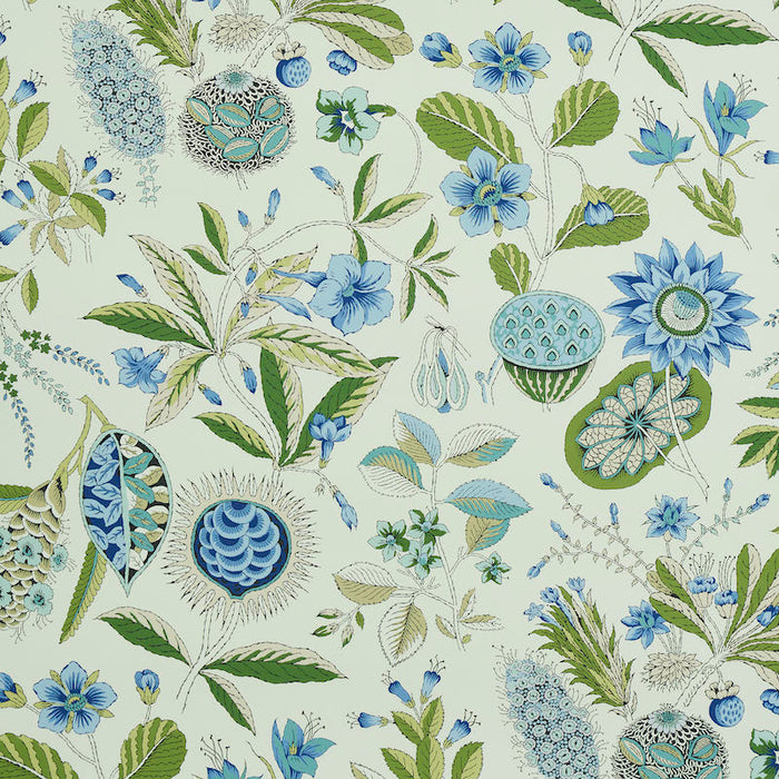 Schumacher Roca Redonda Blue & Ivory Wallpaper 5011620