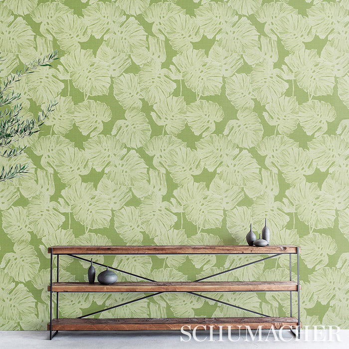 Schumacher Del Coco Sisal Leaf Wallpaper 5011640