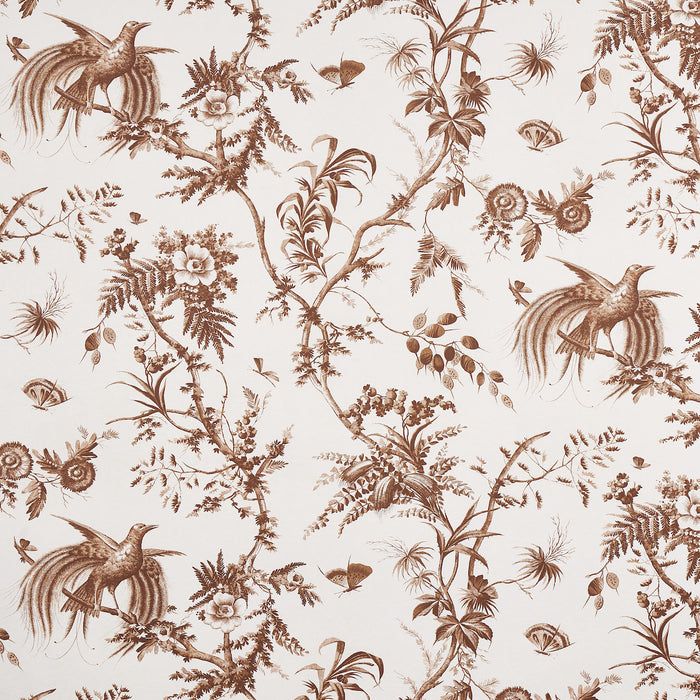 Schumacher Toile De La Prairie Brown Wallpaper 5011712