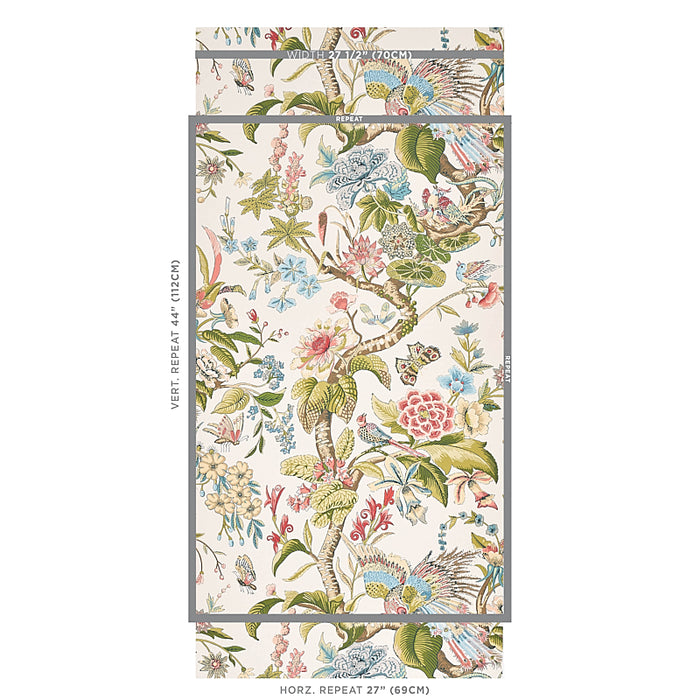 Schumacher Cranley Garden Document Wallpaper 5011722