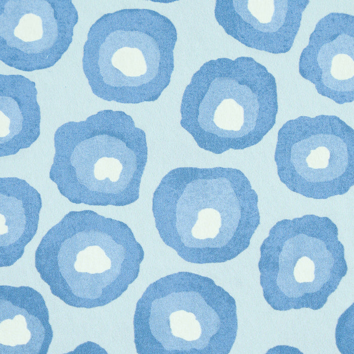 Schumacher Annabel Warp Print Blue Wallpaper 5011771