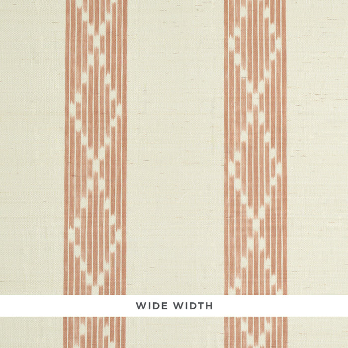 Schumacher Sequoia Stripe Sisal Russet Wallpaper Sample 5011810