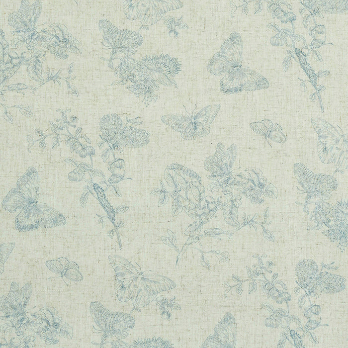 Schumacher Baudin Butterfly Linen Blue Wallpaper 5011831