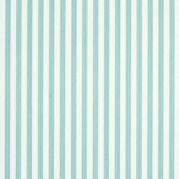 Schumacher Edwin Stripe Narrow Seaglass Wallpaper 5011863