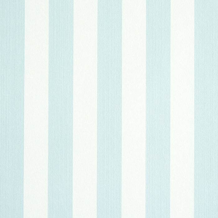 Schumacher Edwin Stripe Medium Sky Wallpaper 5011880