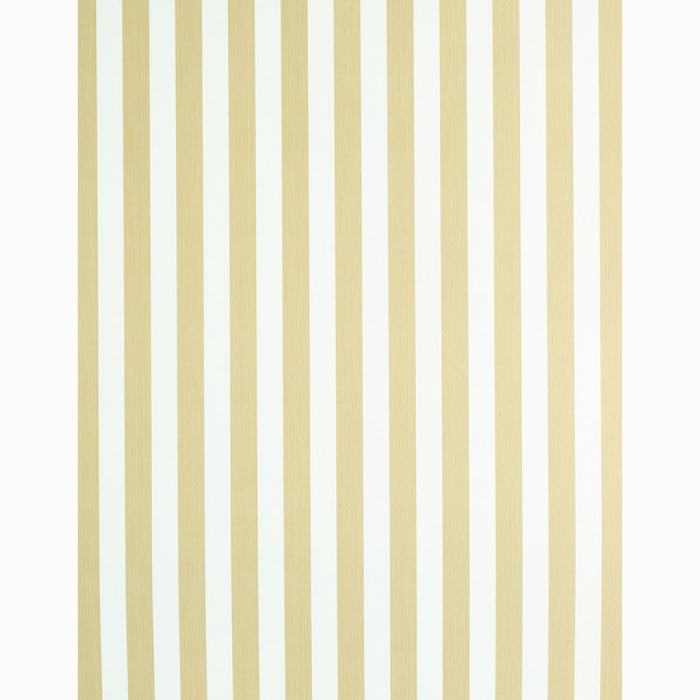 Schumacher Edwin Stripe Medium Sand Wallpaper 5011891