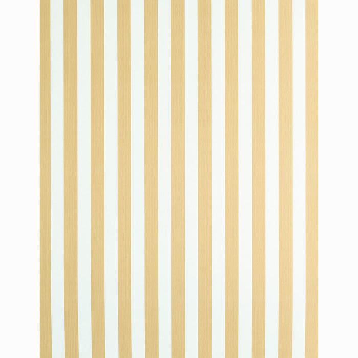 Schumacher Edwin Stripe Medium Wheat Wallpaper 5011892