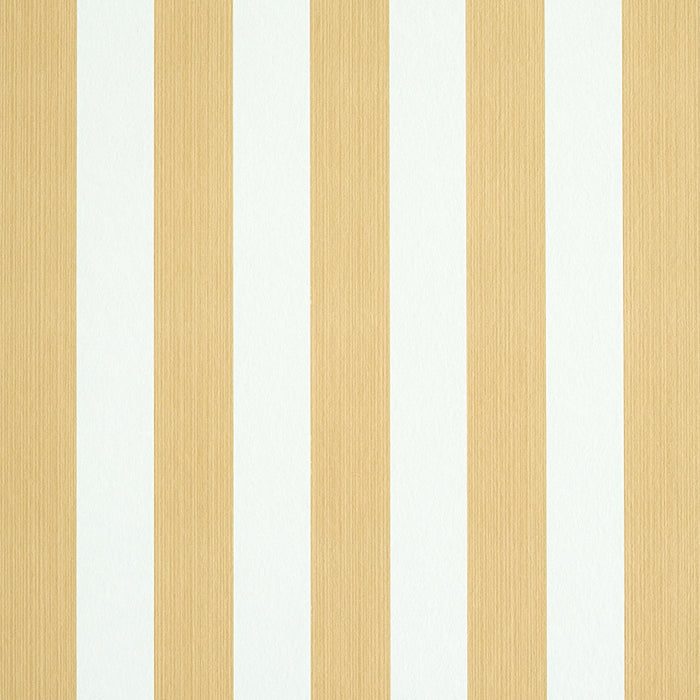 Schumacher Edwin Stripe Medium Wheat Wallpaper 5011892