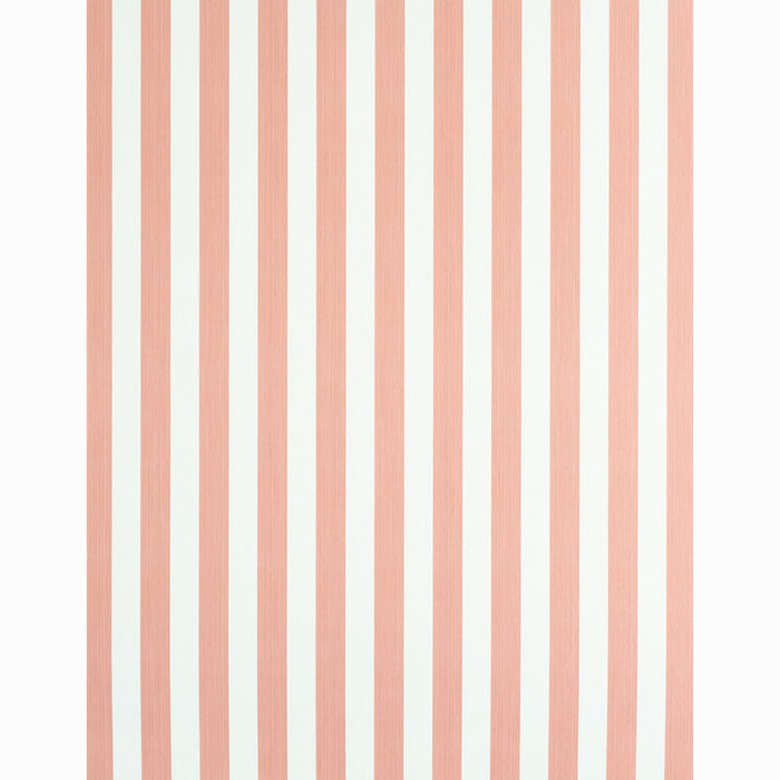 Schumacher Edwin Stripe Medium Pink Wallpaper 5011895