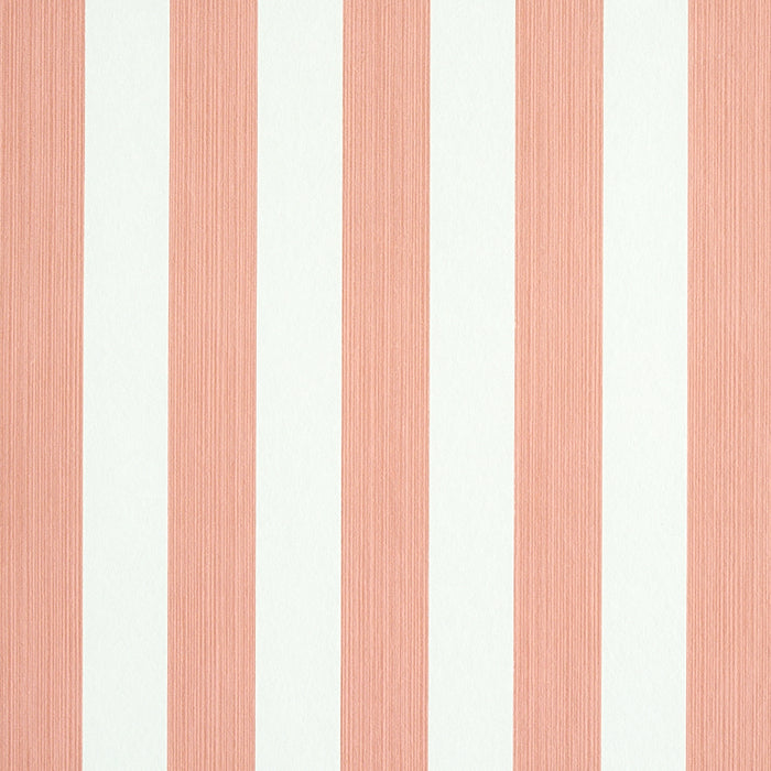 Schumacher Edwin Stripe Medium Pink Wallpaper 5011895