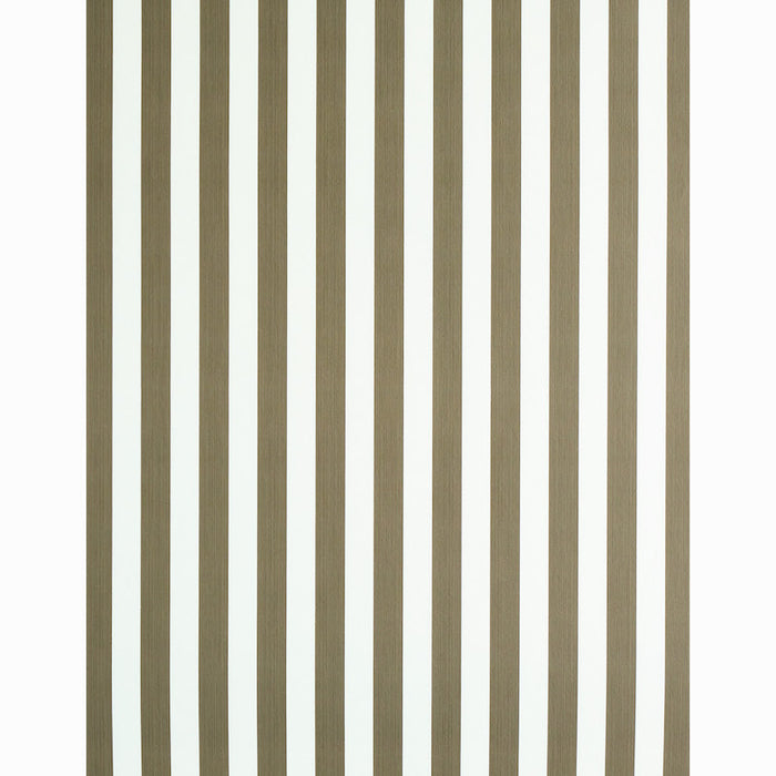 Schumacher Edwin Stripe Medium Mushroom Wallpaper 5011899