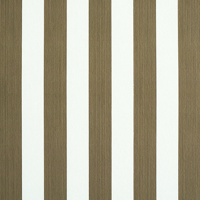 Schumacher Edwin Stripe Medium Mushroom Wallpaper 5011899