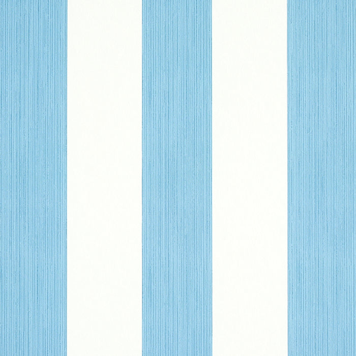 Schumacher Edwin Stripe Wide Ocean Wallpaper 5011904