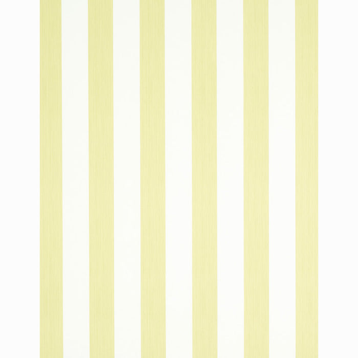 Schumacher Edwin Stripe Wide Citron Wallpaper 5011908