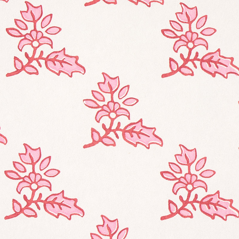 Schumacher Torbay Pink Wallpaper 5011922