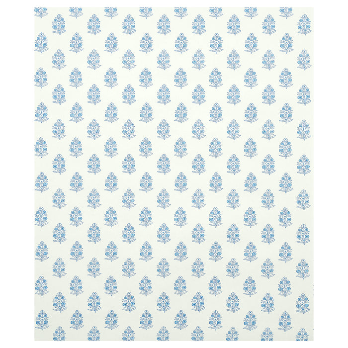 Schumacher Aditi Blue Wallpaper 5011930