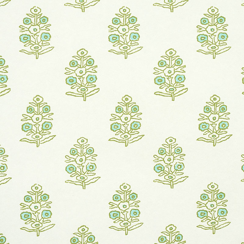 Schumacher Aditi Green Wallpaper 5011931