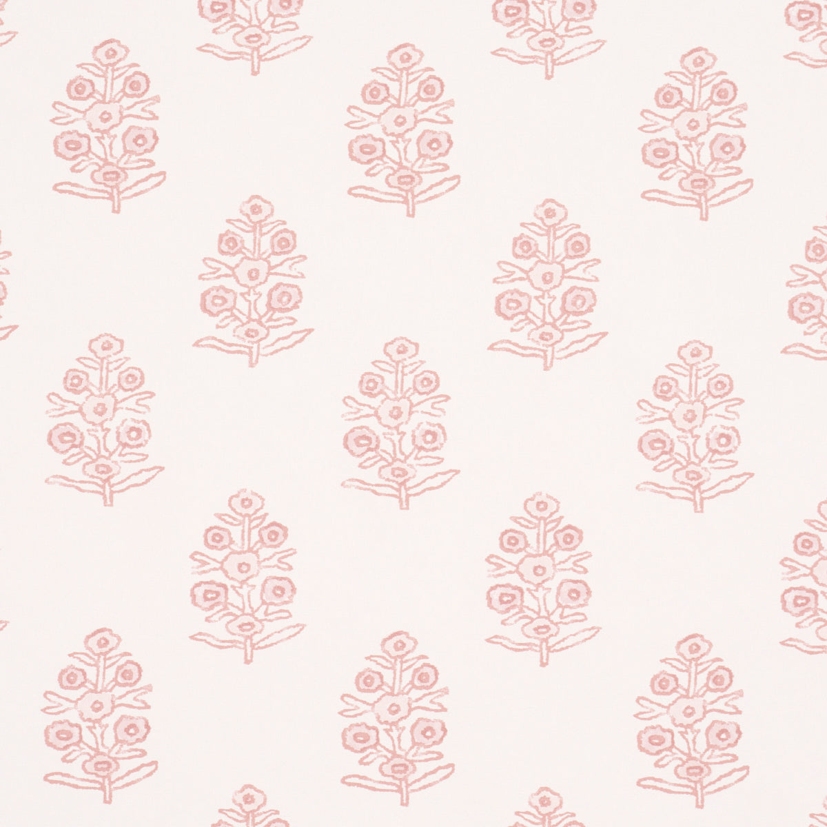 Schumacher Aditi Blush Wallpaper 5011935