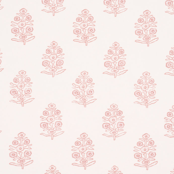 Schumacher Aditi Blush Wallpaper 5011935