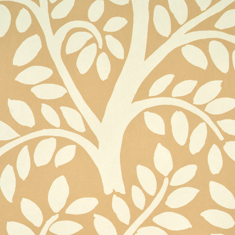 Schumacher Temple Garden II Sand Wallpaper 5011961