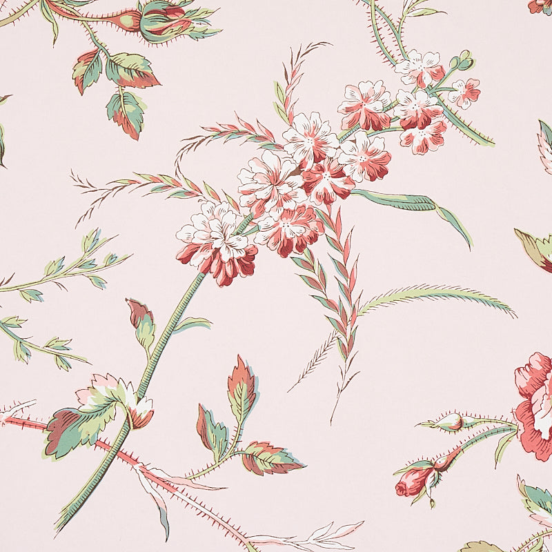 Schumacher Beluze Blush Wallpaper 5011981