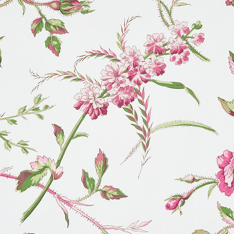 Schumacher Beluze Magenta Wallpaper 5011982