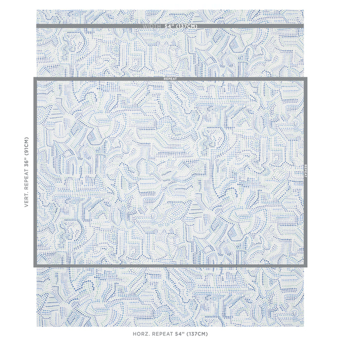 Schumacher Galina Blues Wallpaper 5012020