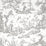 Schumacher Shengyou Toile Driftwood Wallpaper 5012050