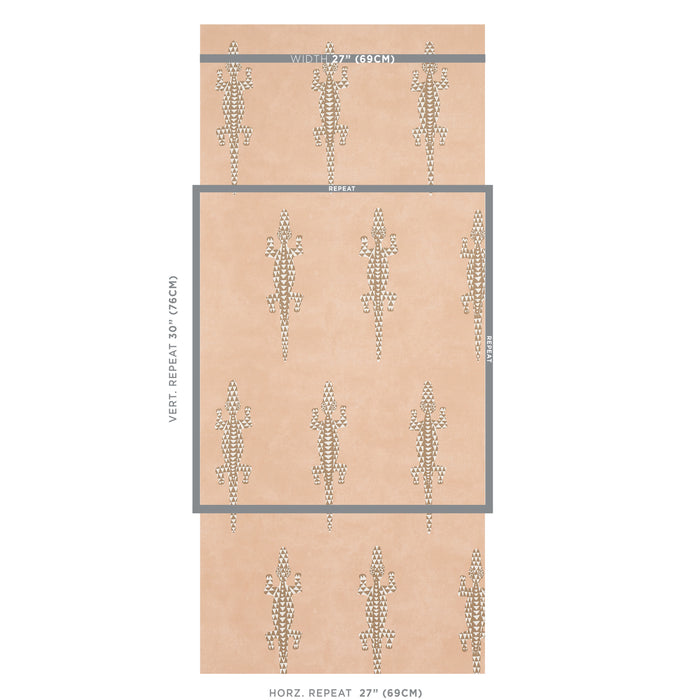 Schumacher Baracoa Terracotta Wallpaper 5012102