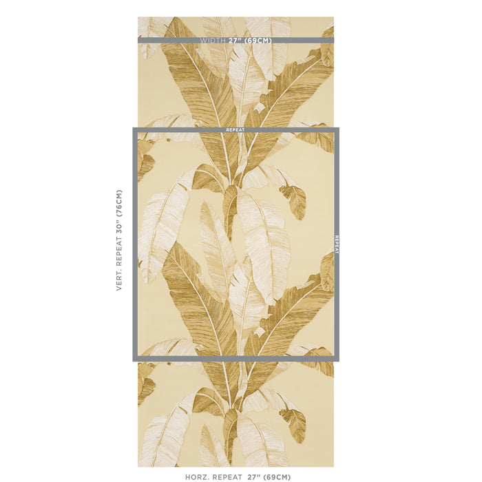 Schumacher Erisimo Neutral Wallpaper 5012111