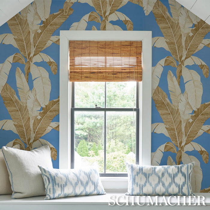 Schumacher Erisimo Blue Wallpaper 5012112