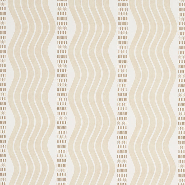 Schumacher Sina Stripe Sand Wallpaper 5012121