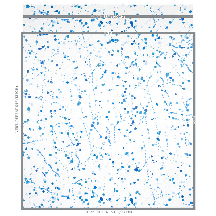 Schumacher Ink Splash Blue Wallpaper 5012181