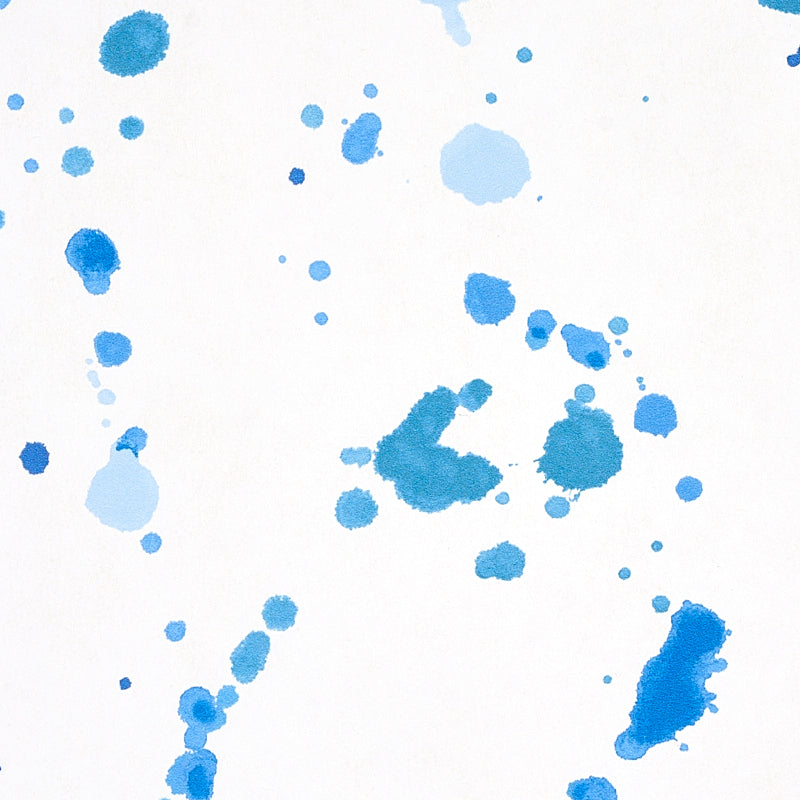 Schumacher Ink Splash Blue Wallpaper 5012181