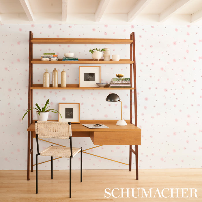 Schumacher Stellar Blush Wallpaper 5012191