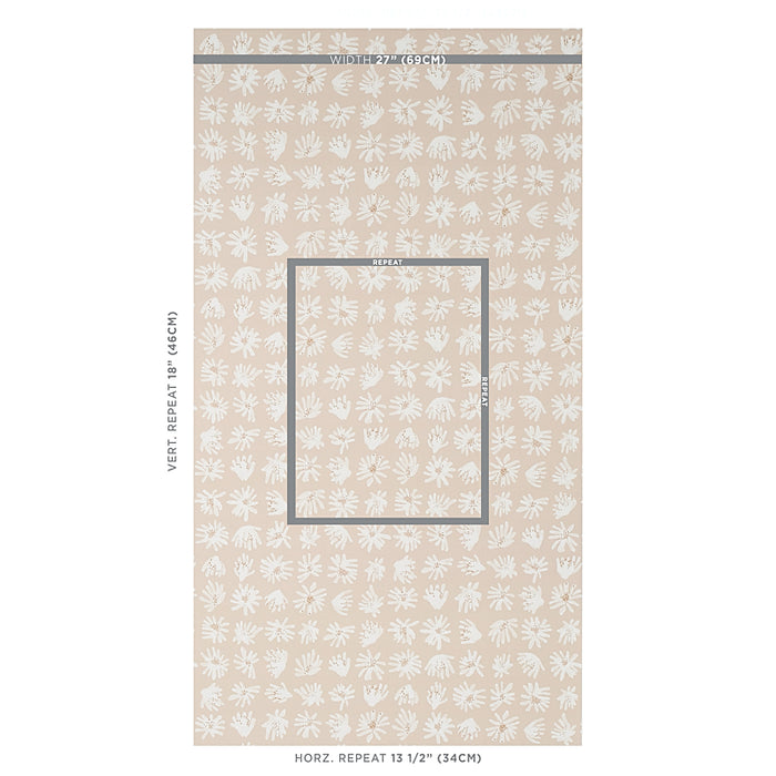 Schumacher Meadow Rock Neutral Wallpaper 5012231