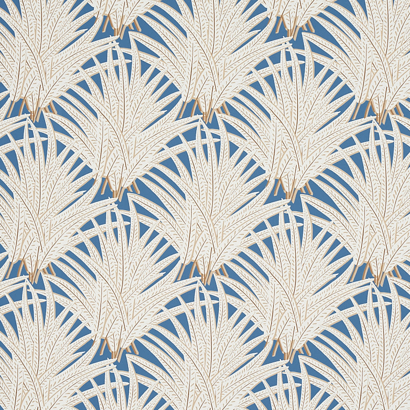 Schumacher Zenada Blue Wallpaper Sample 5012242