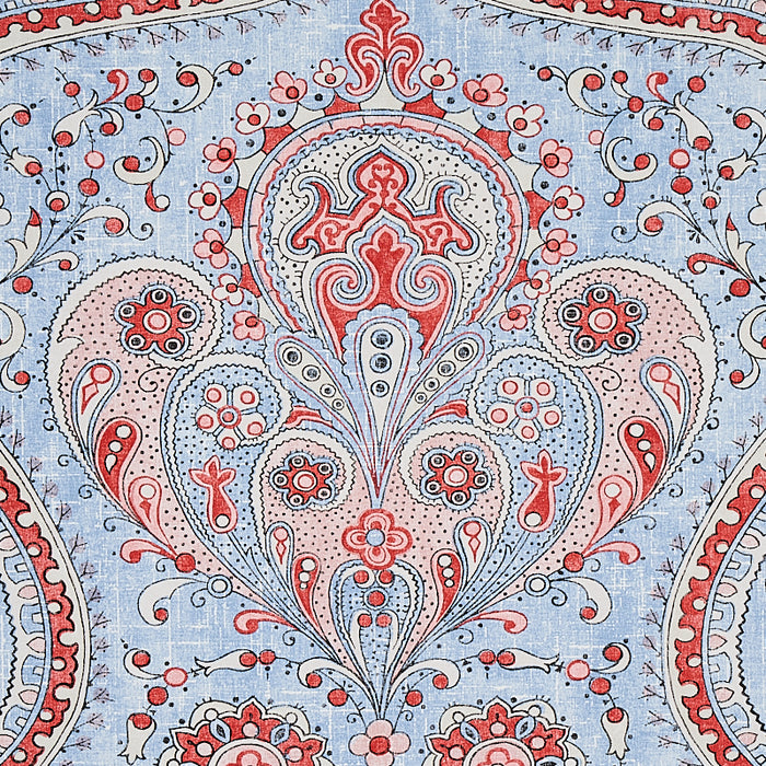 Schumacher Paisley Court Chambray Wallpaper 5012271