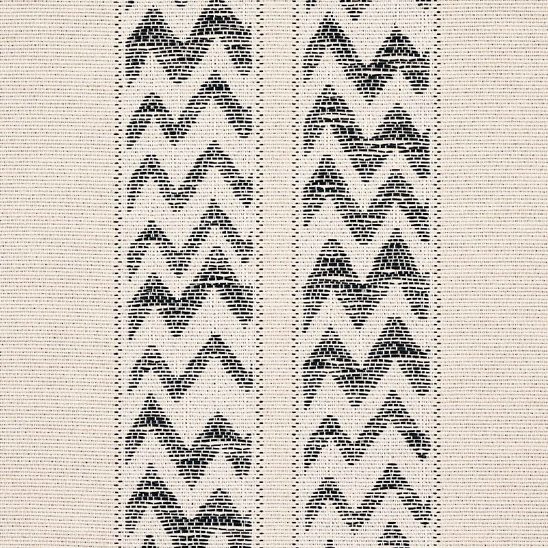 Schumacher Kudu Stripe Black Wallpaper 5012310