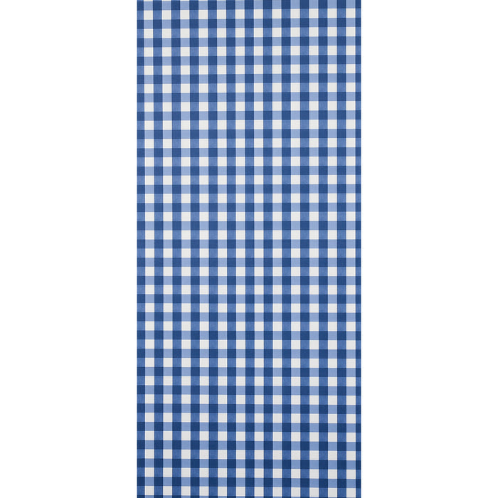 Schumacher Willa Check Small Navy Wallpaper 5012361