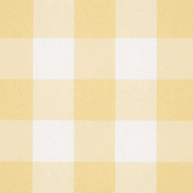 Schumacher Willa Check Small Yellow Wallpaper 5012363