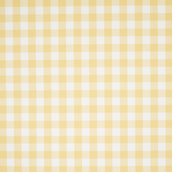 Schumacher Willa Check Small Yellow Wallpaper 5012363