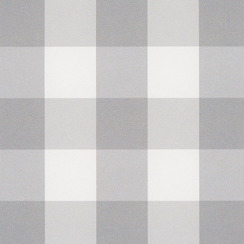 Schumacher Willa Check Small Grey Wallpaper 5012367