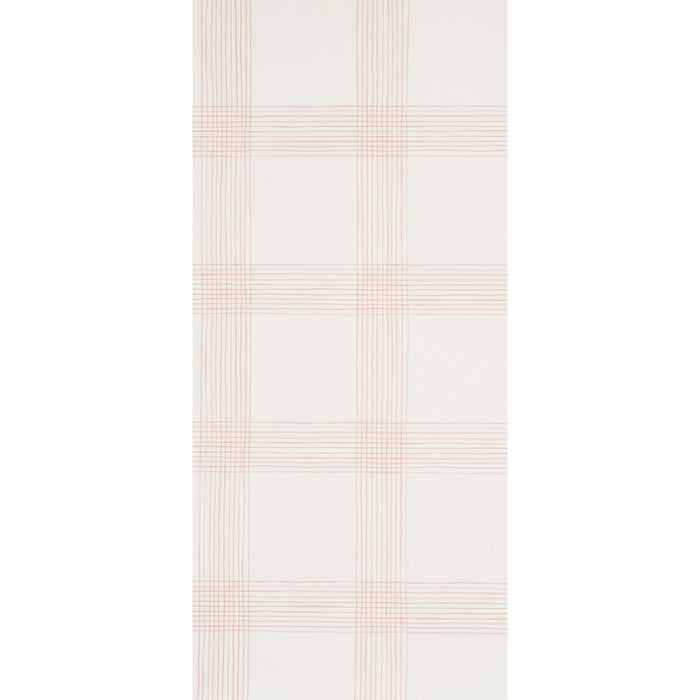 Schumacher Minerva Plaid Pink Wallpaper 5012372