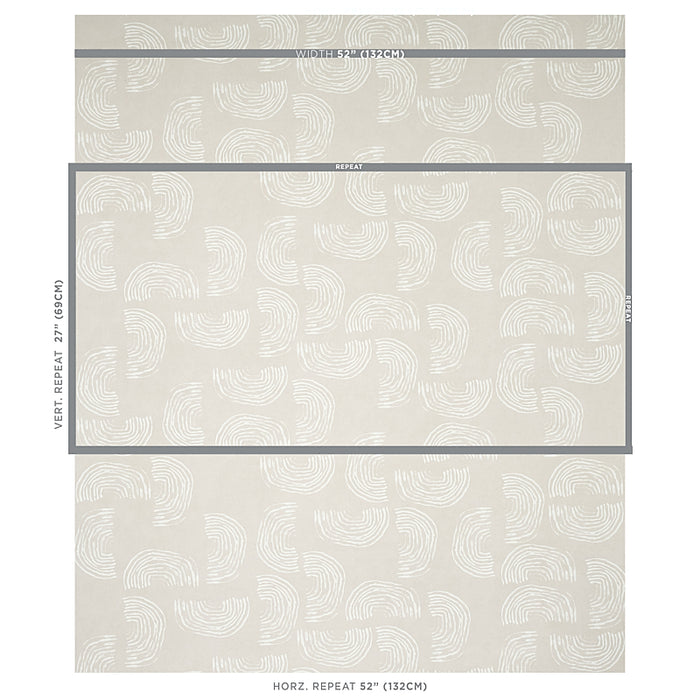 Schumacher Quansoo Ivory On Neutral Wallpaper 5012401